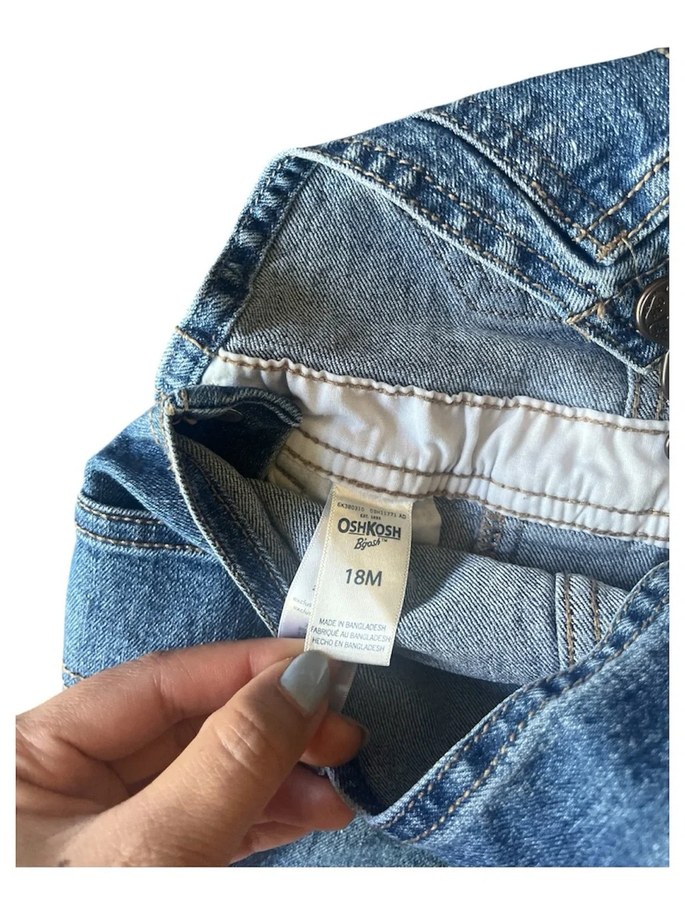 OshKosh B'gosh Classic Light Blue Denim Shortalls for Kids